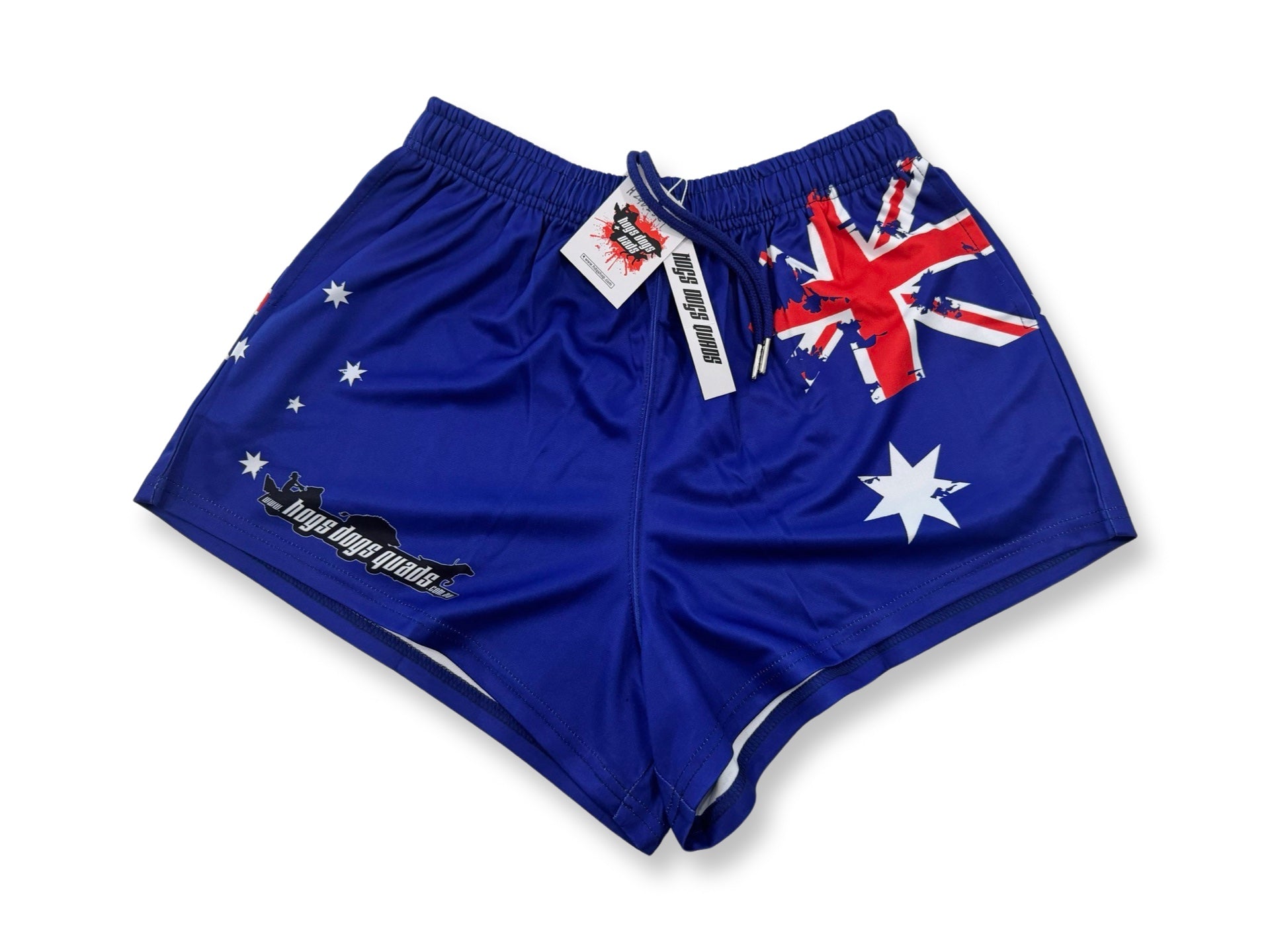 Footy Shorts - Aus Flag - Hogs Dogs Quads Shop