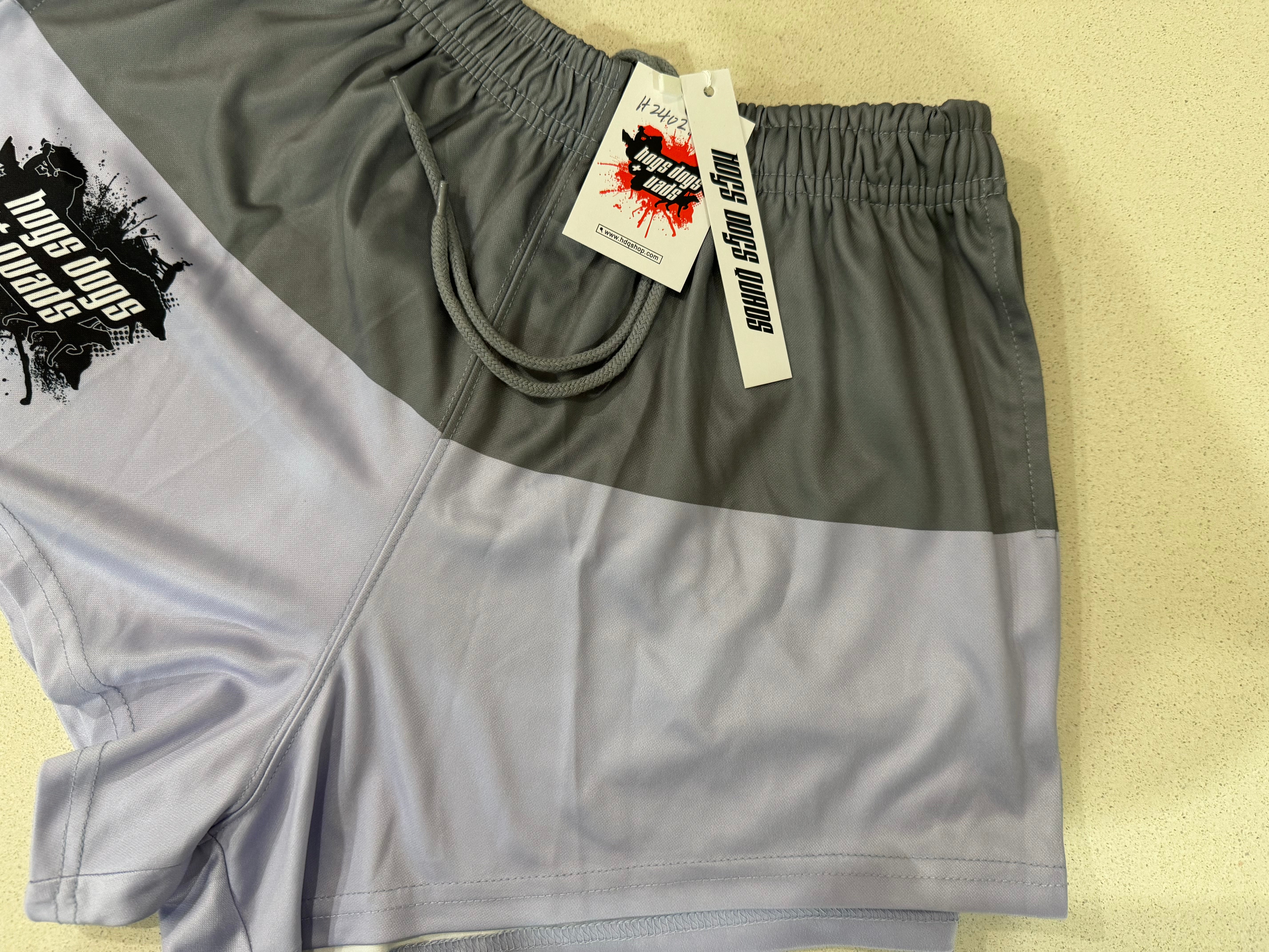 🔥NEW🔥 Footy Shorts - GREY SPLIT