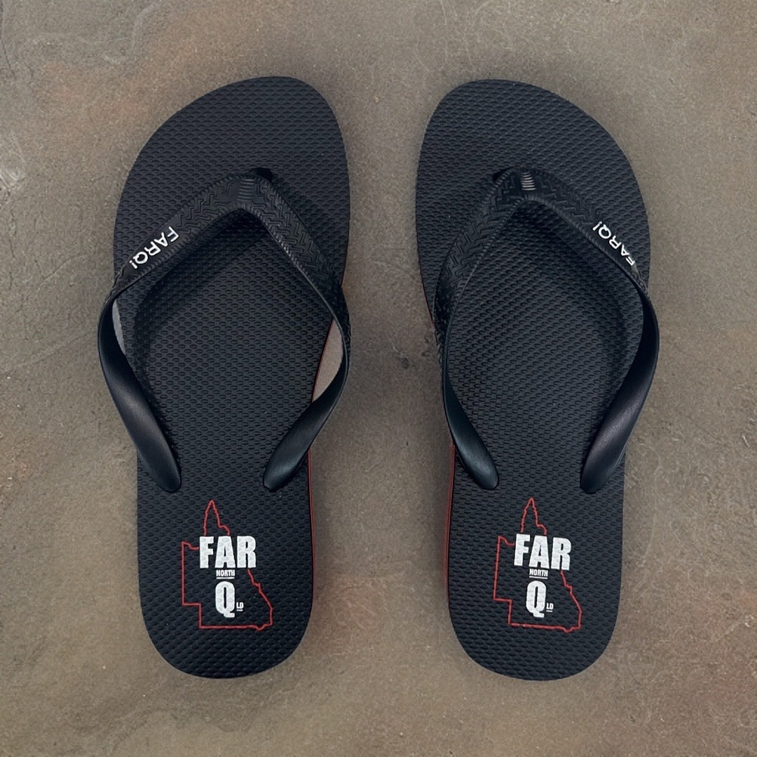 Thongs - FarQ Red & Black